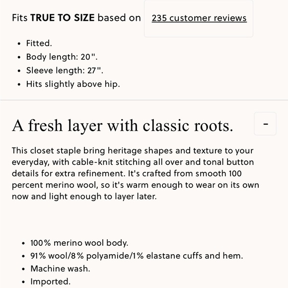 J. Crew Women's Ivory Cable Knit Cardigan - Picture 3 of 3